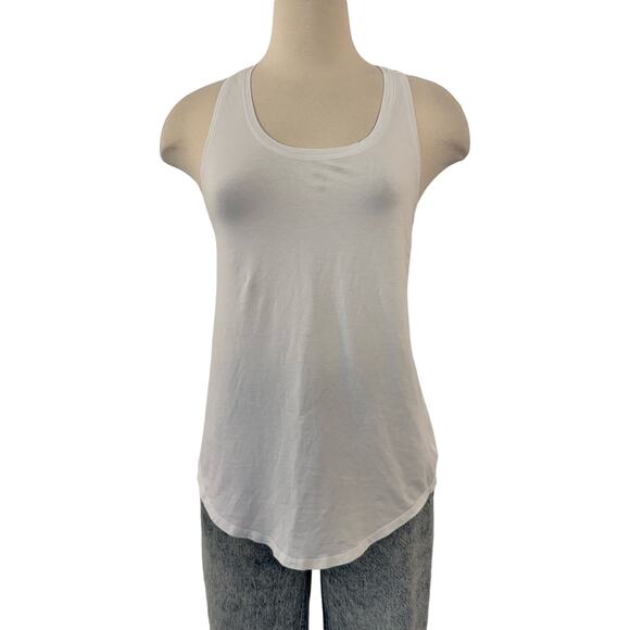 Lululemon Love Tank Top Pleated Scoop Neck Racerback White | Fits like 8 - Picture 1 of 8